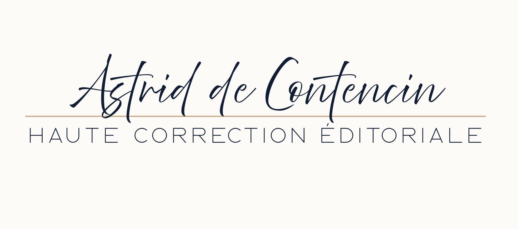 Astrid de Contencin, Haute Correction éditoriale